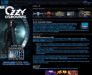 Blizzard.com in 2009 August 15, 2009